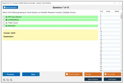 Huawei H31-511 Huawei Certified Network Associate - Cloud Solutions Architect Practice test exam simulator test engine exam Prep practice test questions answers Image 7