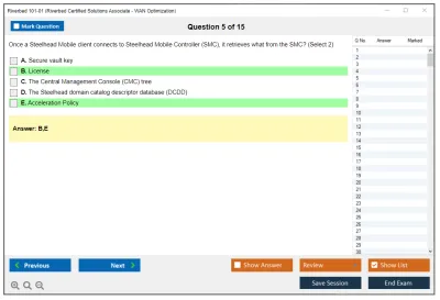 Riverbed 101-01 Riverbed Certified Solutions Associate Practice test exam simulator test engine exam Prep practice test questions answers Image 5