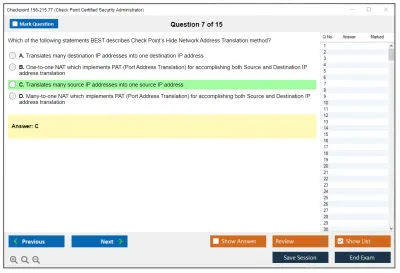 Checkpoint 156-215.77 Check Point Certified Security Administrator Practice test exam simulator test engine exam Prep practice test questions answers Image 7