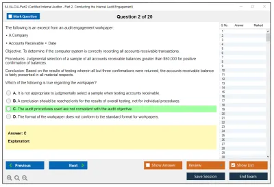 IIA IIA-CIA-Part2 Practice of Internal Auditing Practice test exam simulator test engine exam Prep practice test questions answers Image 2