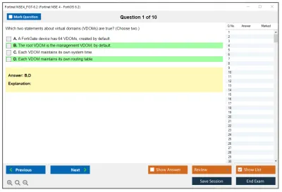 Fortinet NSE4_FGT-6.2 Fortinet NSE 4 - FortiOS 6.2 Practice test exam simulator test engine exam Prep practice test questions answers Image 1