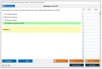 SAP C_PO_7517 SAP Certified Technology Associate - SAP Process Orchestration Practice test exam simulator test engine exam Prep practice test questions answers Image 14