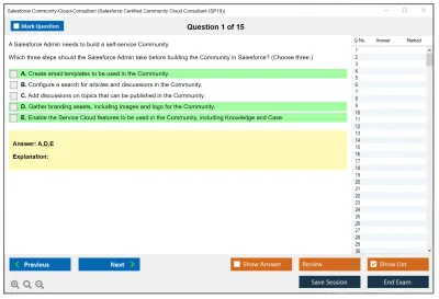 Salesforce Community-Cloud-Consultant Salesforce Certified Community Cloud Consultant Practice test exam simulator test engine exam Prep practice test questions answers Image 1