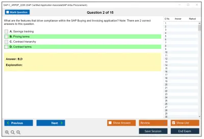 SAP C_ARP2P_2208 SAP Certified Application AssociateSAP Ariba Procurement Practice test exam simulator test engine exam Prep practice test questions answers Image 2