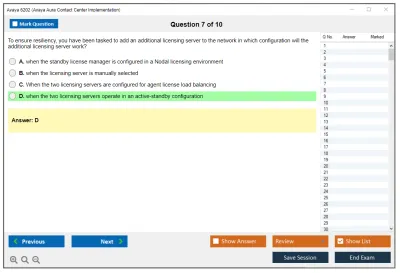 Avaya 6202 Avaya Aura Contact Center Implementation Practice test exam simulator test engine exam Prep practice test questions answers Image 7