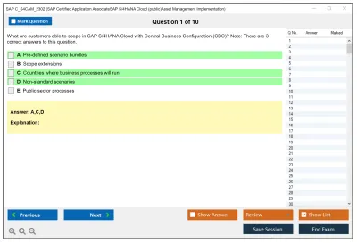 SAP C_S4CAM_2302 SAP Certified Application AssociateSAP S/4HANA Cloud (public)Asset Management Implementation Practice test exam simulator test engine exam Prep practice test questions answers Image 1