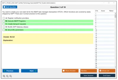 SAP C_FIOAD_2020 SAP Certified Technology AssociateSAP Fiori System Administration Practice test exam simulator test engine exam Prep practice test questions answers Image 3