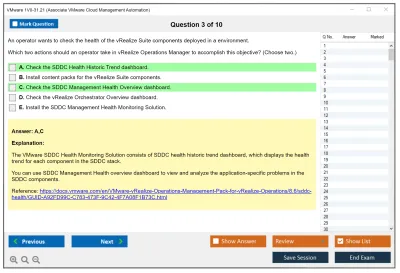 VMware 1V0-31.21 Associate VMware Cloud Management and Automation Practice test exam simulator test engine exam Prep practice test questions answers Image 3