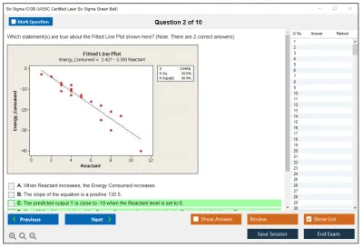 Six Sigma ICGB IASSC Certified Lean Six Sigma Green Belt Practice test exam simulator test engine exam Prep practice test questions answers Image 2