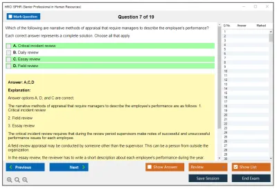 HRCI SPHR Senior Professional in Human Resources Practice test exam simulator test engine exam Prep practice test questions answers Image 7