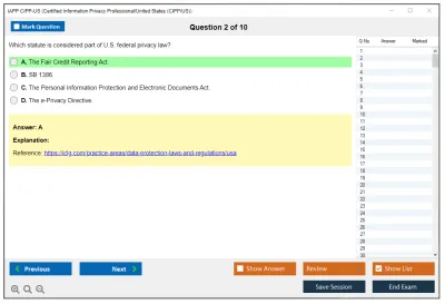 IAPP CIPP-US Certified Information Privacy Professional/United States (CIPP/US) Practice test exam simulator test engine exam Prep practice test questions answers Image 2