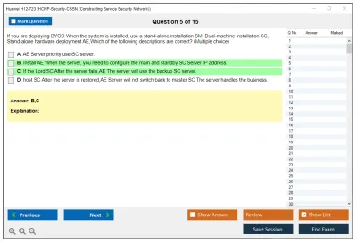 Huawei H12-723 Huawei Certified ICT Professional - Constructing Terminal Security System Practice test exam simulator test engine exam Prep practice test questions answers Image 5