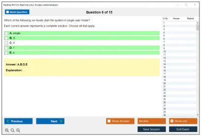 RedHat RH133 Red Hat Linux System Administration Practice test exam simulator test engine exam Prep practice test questions answers Image 6