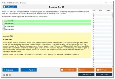 RedHat RH033 Red Hat Linux Essentials Practice test exam simulator test engine exam Prep practice test questions answers Image 2