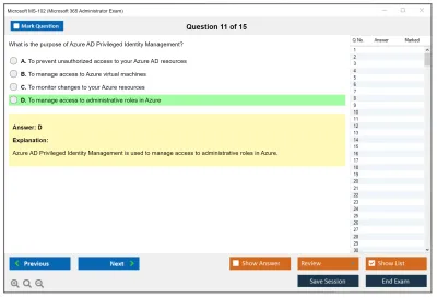 Microsoft MS-102 Microsoft 365 Administrator Exam Practice test exam simulator test engine exam Prep practice test questions answers Image 11