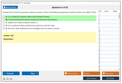 CompTIA TK0-201 CTT+ Exam (Certified Technical) Practice test exam simulator test engine exam Prep practice test questions answers Image 6