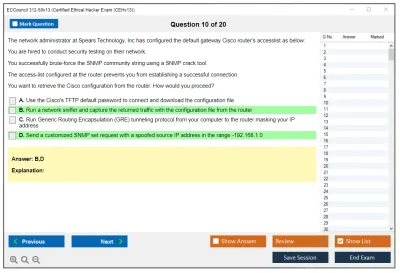 ECCouncil 312-50v13 Certified Ethical Hacker Exam (CEHv13) Practice test exam simulator test engine exam Prep practice test questions answers Image 10