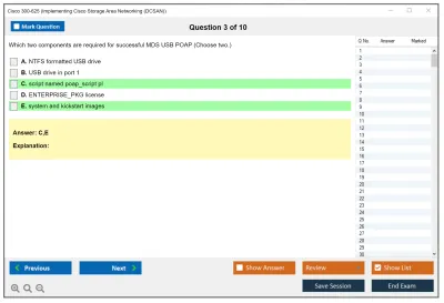 Cisco 300-625 Implementing Cisco Storage Area Networking (DCSAN) Practice test exam simulator test engine exam Prep practice test questions answers Image 3