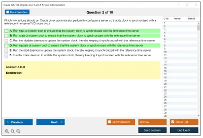 Oracle 1z0-100 Oracle Linux 5 and 6 System Administration Practice test exam simulator test engine exam Prep practice test questions answers Image 2