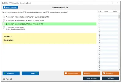 EMC DEA-5TT1 Associate - Networking Exam Practice test exam simulator test engine exam Prep practice test questions answers Image 6
