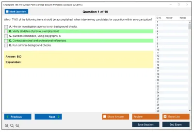 Checkpoint 156-110 Check Point Certified Security Principles Associate (CCSPA) Practice test exam simulator test engine exam Prep practice test questions answers Image 1