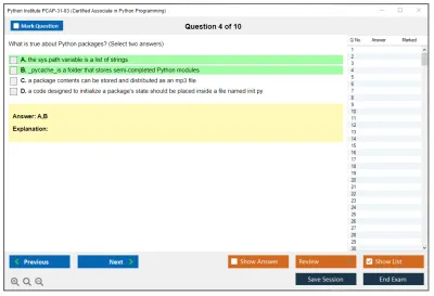 Python Institute PCAP-31-03 Certified Associate in Python Programming Practice test exam simulator test engine exam Prep practice test questions answers Image 4