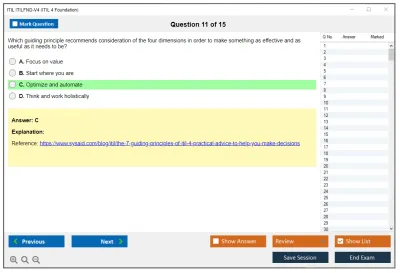 ITIL ITILFND-V4 ITIL 4 Foundation Practice test exam simulator test engine exam Prep practice test questions answers Image 11