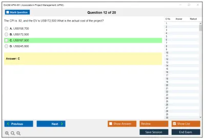 GAQM APM-001 Associate in Project Management (APM) Practice test exam simulator test engine exam Prep practice test questions answers Image 12