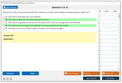 HP HPE2-W02 Selling Aruba Products and Solutions Practice test exam simulator test engine exam Prep practice test questions answers Image 5