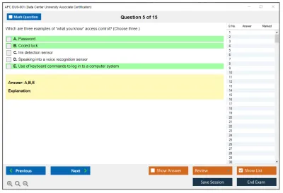 APC DU0-001 Data Center University Associate Certification Practice test exam simulator test engine exam Prep practice test questions answers Image 5