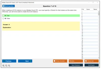 Alibaba Cloud ACP-Cloud1 ACP Cloud Computing Certification Practice test exam simulator test engine exam Prep practice test questions answers Image 7