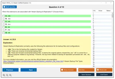 Veeam VMCE_v12 Veeam Certified Engineer v12 Practice test exam simulator test engine exam Prep practice test questions answers Image 4