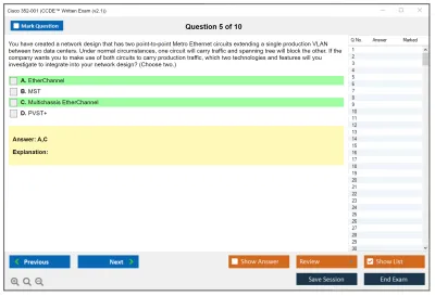 Cisco 352-001 CCDE™ Written Exam (v2.1) Practice test exam simulator test engine exam Prep practice test questions answers Image 5