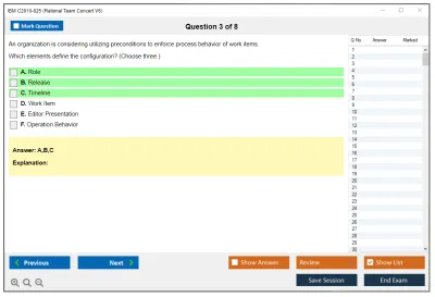 IBM C2010-825 Rational Team Concert V6 Practice test exam simulator test engine exam Prep practice test questions answers Image 3