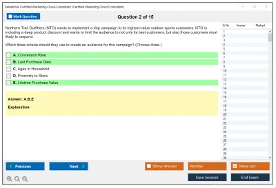 Salesforce Certified-Marketing-Cloud-Consultant Salesforce Certified Marketing Cloud Consultant Practice test exam simulator test engine exam Prep practice test questions answers Image 2