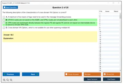 Huawei H12-891_V1.0 HCIE-Datacom V1.0 Practice test exam simulator test engine exam Prep practice test questions answers Image 2