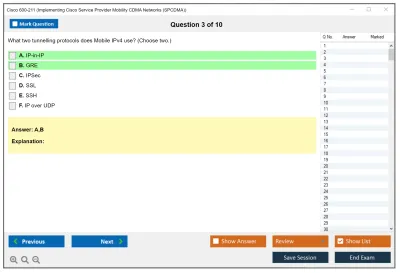 Cisco 600-211 Implementing Cisco Service Provider Mobility CDMA Networks (SPCDMA) Practice test exam simulator test engine exam Prep practice test questions answers Image 3