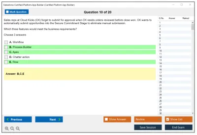 Salesforce Certified-Platform-App-Builder Salesforce Certified Platform App Builder Practice test exam simulator test engine exam Prep practice test questions answers Image 10
