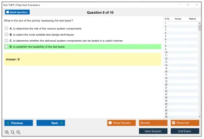 Exin TMPF TMap Next Foundation Practice test exam simulator test engine exam Prep practice test questions answers Image 8