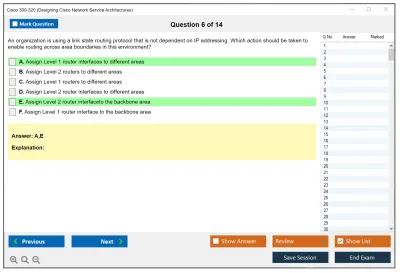 Cisco 300-320 Designing  Cisco Network Service Architectures Practice test exam simulator test engine exam Prep practice test questions answers Image 6