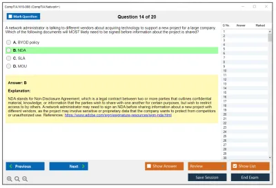 CompTIA N10-008 CompTIA Network+ Exam Practice test exam simulator test engine exam Prep practice test questions answers Image 14