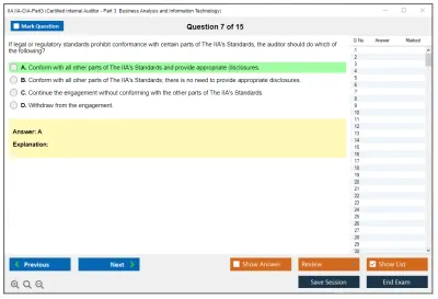IIA IIA-CIA-Part3 Business Knowledge for Internal Auditing Practice test exam simulator test engine exam Prep practice test questions answers Image 7