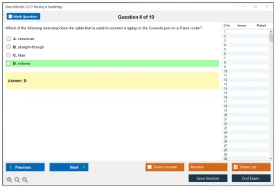 Cisco 640-692 CCT Routing & Switching Practice test exam simulator test engine exam Prep practice test questions answers Image 6