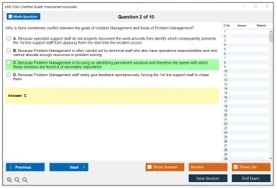 ASQ CQIA Certified Quality Improvement Associate Practice test exam simulator test engine exam Prep practice test questions answers Image 2