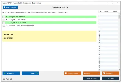 Nutanix NCP-DS Nutanix Certified Professional - Data Services Practice test exam simulator test engine exam Prep practice test questions answers Image 2