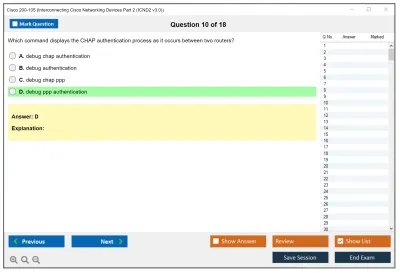 Cisco 200-105 Interconnecting Cisco Networking Devices Part 2 (ICND2 v3.0) Practice test exam simulator test engine exam Prep practice test questions answers Image 10