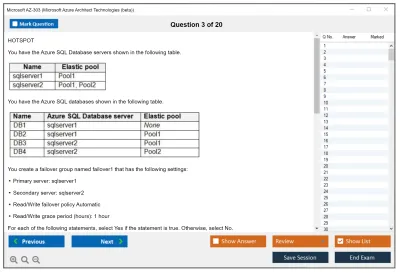 Microsoft AZ-303 Microsoft Azure Architect Technologies  Practice test exam simulator test engine exam Prep practice test questions answers Image 3