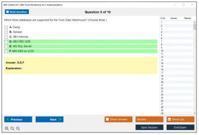 IBM C9560-507 IBM Tivoli Monitoring V6.3 Implementation Practice test exam simulator test engine exam Prep practice test questions answers Image 5