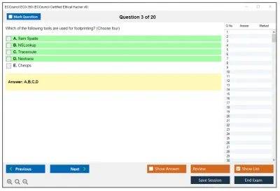 ECCouncil EC0-350 Ethical Hacking and Countermeasures V8 Practice test exam simulator test engine exam Prep practice test questions answers Image 3