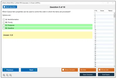 UiPath UiPath-RPAv1 UiPath RPA Associate v1.0 Exam (UiRPA) Practice test exam simulator test engine exam Prep practice test questions answers Image 5